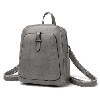 

Women's Backpack Retro Solid Color Shoulder Female Backpack Fashion Vintage Lightweight School Bags Travel Backpack