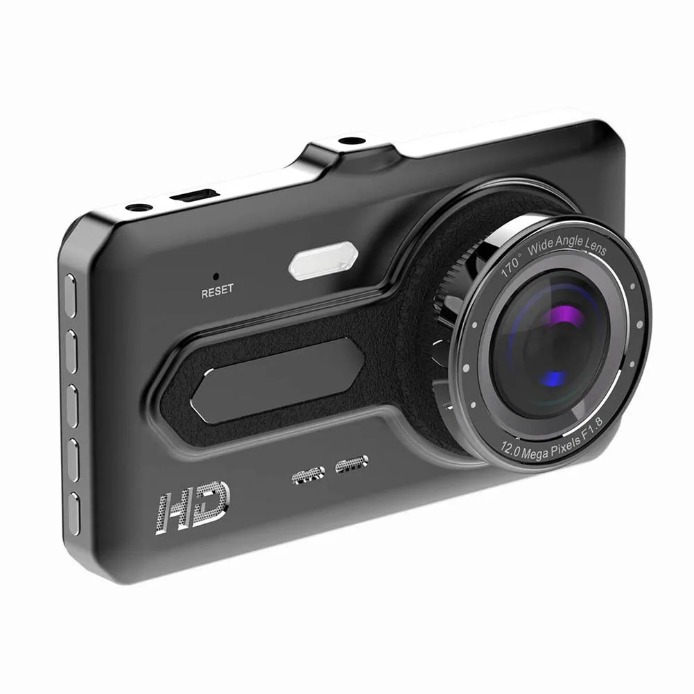 4 дюйма авто HD Сенсорный экран DVR Камера G-Сенсор Dual Dash Cam Видео Регистраторы