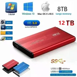 HDD12TB Externe Semi Drive10TB Périphérique De Stockage Disque dur 8 TO Ordinateur Portable USB3.0 SSD Disque Dur Mobile dysk ssd 