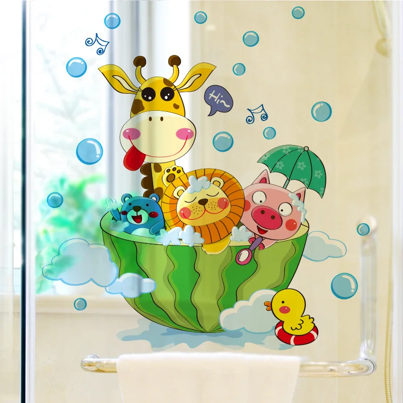 1516 Wall Stickers Decorations Waterproof Adhesive Paper Self-Adhesive Cartoon Cute CHILDREN'S Room Kindergarten Stickers a Gene