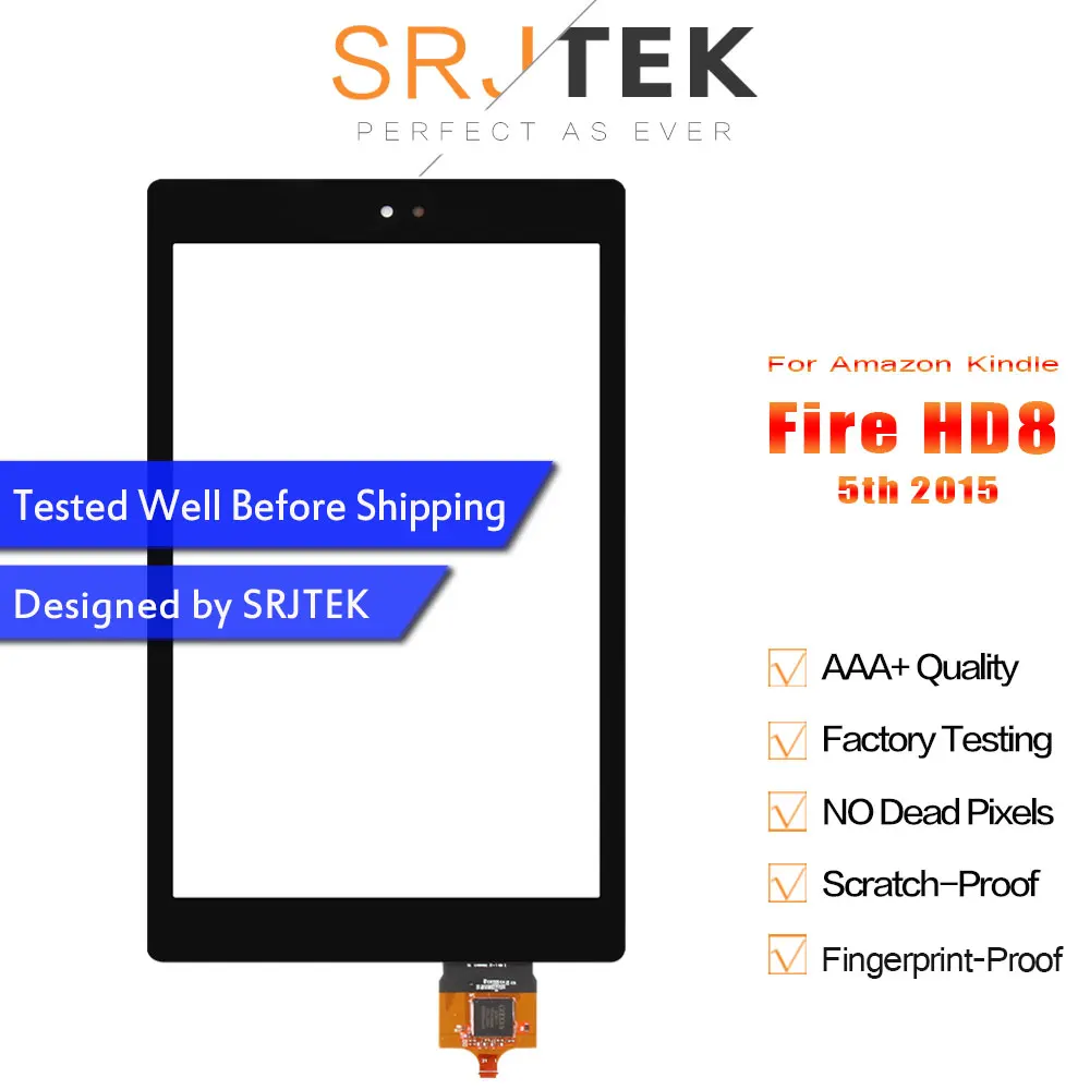 SRJTEK 8 0 ''для Amazon Kindle Fire HD8 5th HD 2015 Gen сенсорный экран дигитайзер панель сенсор