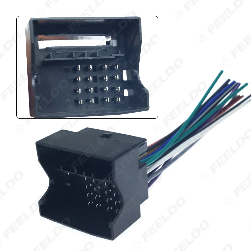 FEELDO 5 шт. стерео жгут проводов для Audi/BWM/Volkswagen/Mini/Dodge/установка Aftermarket стерео# FD-3033