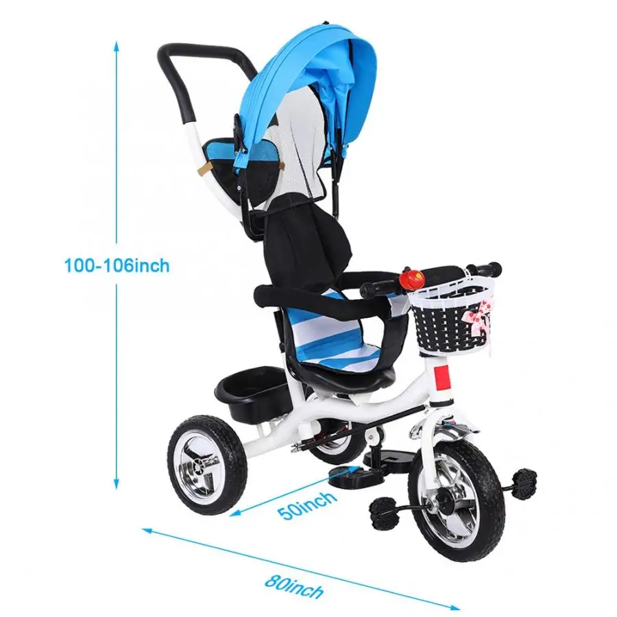 Children Balance Scooters 3 Wheel Walker Scooters With Awning Kids Balance Sense Training Equipment For Self Balance Equipment