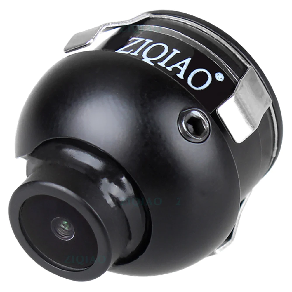 ZIQIAO Front Side View Reverse Camera 360° Rotation HD Night Vision Waterproof Car Rear View Parking Camera