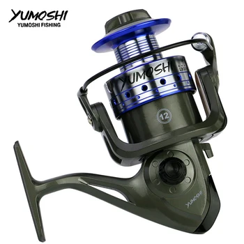 

YUMOSHI 2019 Fishing Spinning Reel LK Metal Fly Wheel Fresh/Salt Water Sea Carp Baitcasting Carp Bait Cast Fishing Tackle Reels