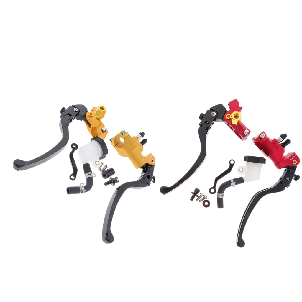 

MagiDeal 2 Sets CNC Motorcycle Adjustable 22mm Handle Bar Brake Lever NEW