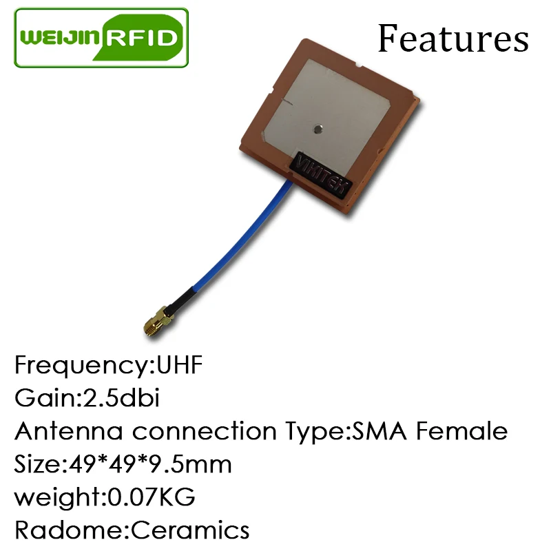 UHF RFID маленькая антенна 915 МГц VIKITEK VA45 круговой коэффициент усиления поляризации