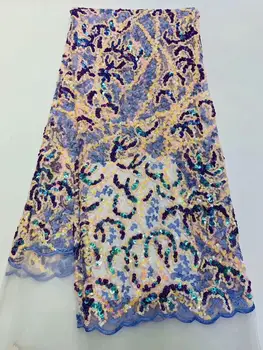 

French Nigerian Laces Fabrics High Quality Tulle African Laces Fabric Wedding African French Tulle Lace FD-129