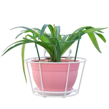 Висячий Тип террасные перила железные художественные полки зеленый завод стены висячий цветочный горшок подвесная рама балкон