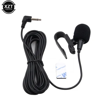 

Mini jack 3.5 Car Audio Microphone 3.5mm Jack Aux Mic Stereo Wired External Microphone Paste Clip for PC Auto Car DVD Radio 3M