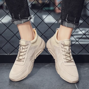 

New Comfortable Men Casual Shoes Sneakers Quality Men Shoes Genuine Leather Flats Moccasins Outdoor Shoes Men