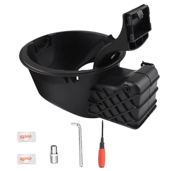 

New Fuel Cap Filler Neck Housing Door Tank Lid Fits for Ford F150 04-08 Lincoln 06-08 Black