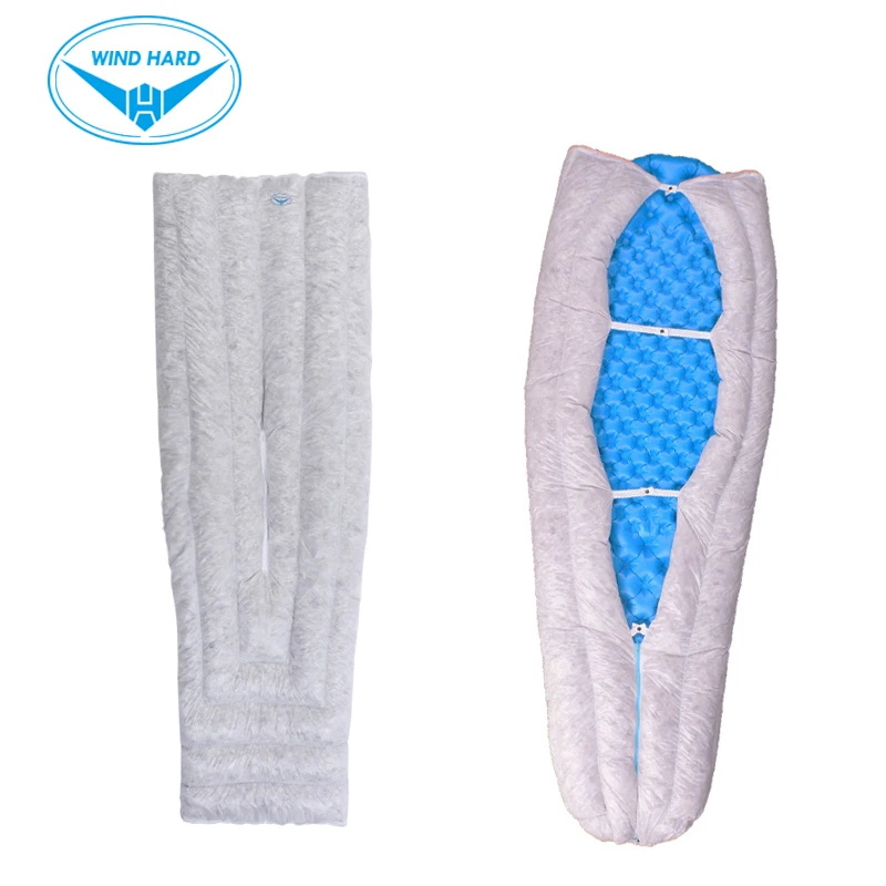 AEGISMAX-saco de dormir para acampar al aire libre, bolsa de nailon para primavera y otoño, 850FP