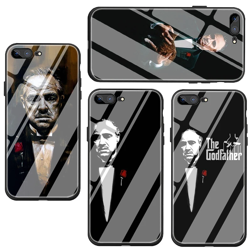 Закаленное стекло для телефона Godfather Don Corleone чехол для iPhone 5 5S SE 6 6s 7 8 Plus X XR XS 11 pro Max