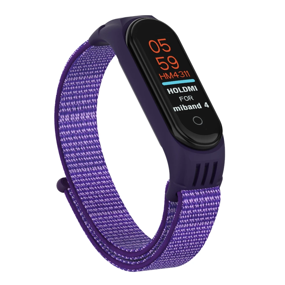 Нейлоновый браслет на запястье для mi Band 3 плетеные ремешки для Xiaomi mi Band 4 сменный Браслет - Цвет: Color 04