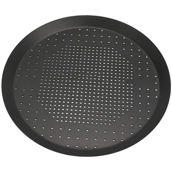 

Pizza Baking Pan, Nonstick Pizza Pan With Holes,Steel Round Crispy Crust Pizza Oven Tray Perforated Bakeware Tool Kitchen Cookin