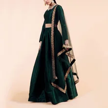 

Green Kaftan Abaya Evening Dress Long Sleeve Islamic Dubai Saudi Arabic Long Elegant Formal Evening Gown