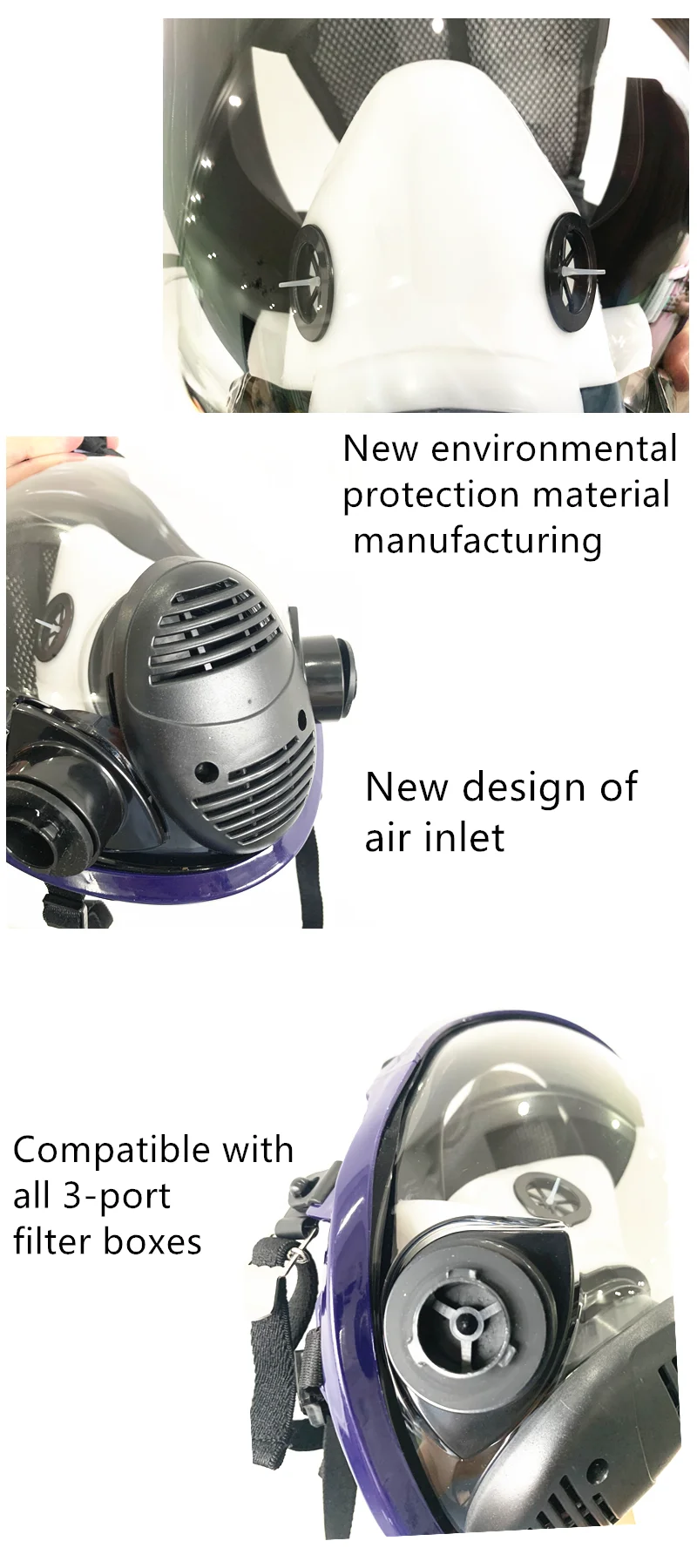 Chemical mask 6800 Gas Mask acid dust Respirator Paint Pesticide Spray Silicone filter Laboratory cartridge welding (2)