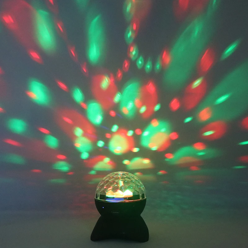 SZYOUMY Bluetooth спикер ступенчатый регулятор освещения RGB светодиодный хрустальный магический шар эффект свет DJ клуб освещение для диско вечеринки USB/TF/FM