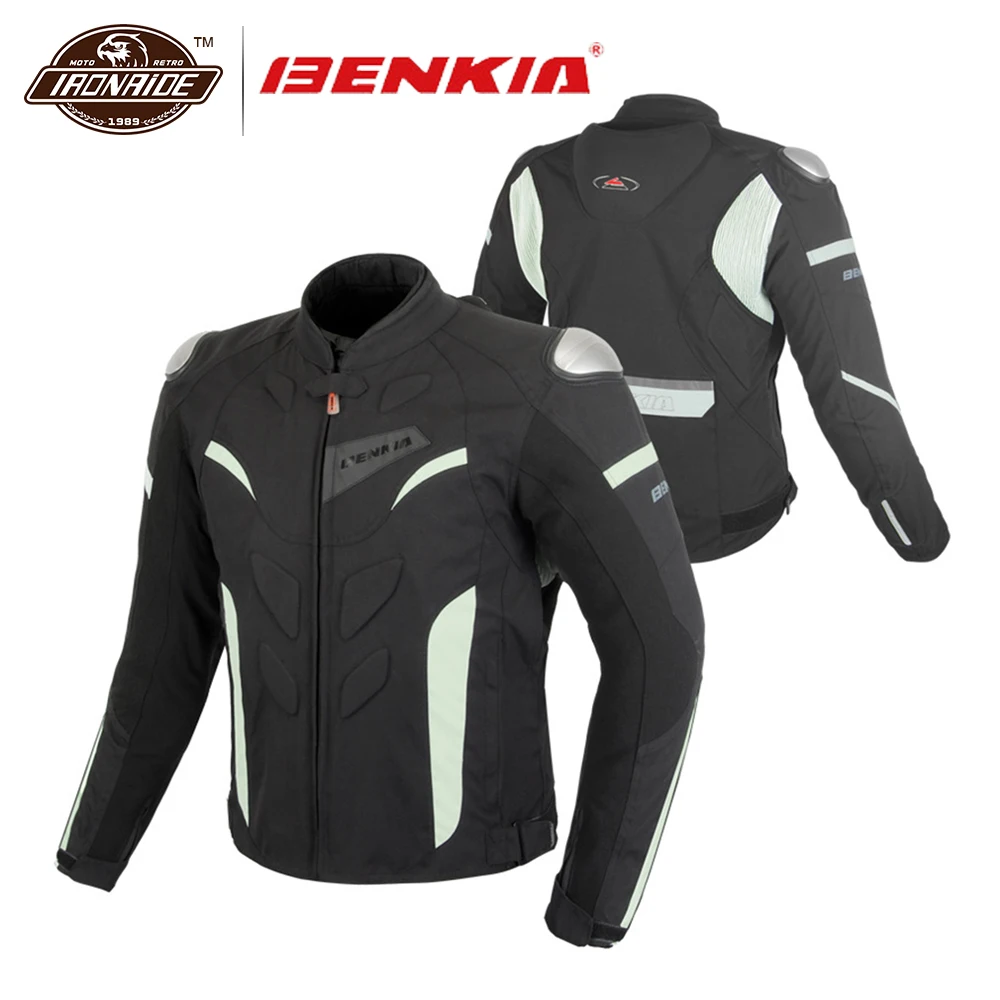 

BENKIA Men Motorcycle Jacket Moto Jacket Motocross Body Armor With Removeable Waterproof Linner Moto Protection Riding Jacket