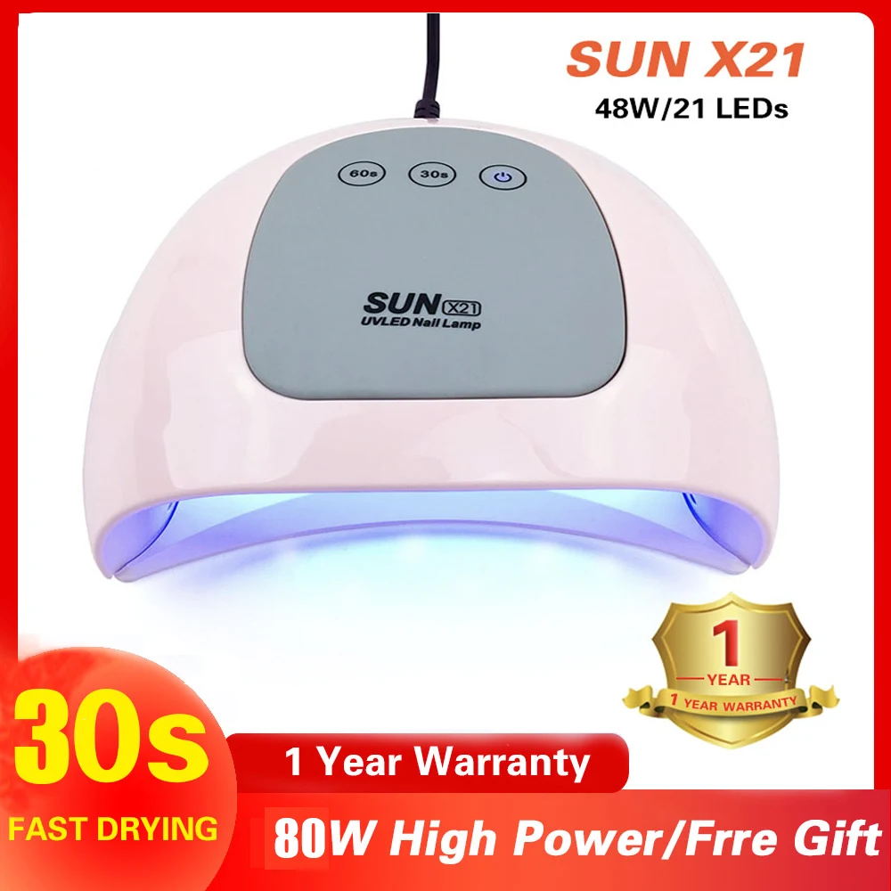 

Lamp For Nail SUNX21 uv LED Lamp 48W Nail Dryer LCD Display 21 LED Nail Dryer Lamp For manicure Gel Polish Sensor Timer uv cabin
