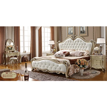 

Romantic French style bed customized color bedroom set luxurious Court style