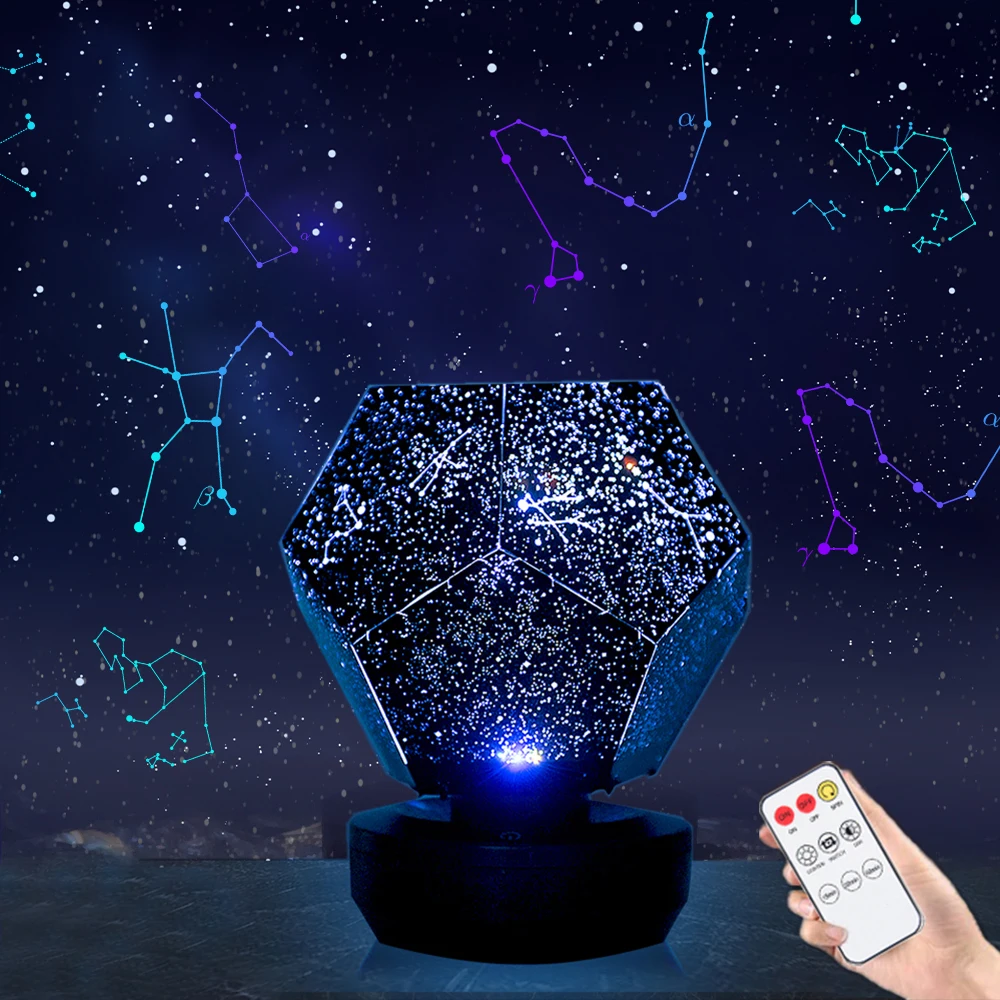 Star Projector Galaxy Lamp Children Night Lights LED Starry Sky Nebula Nightlight Gift For Kids Bedroom Table | Лампы и освещение