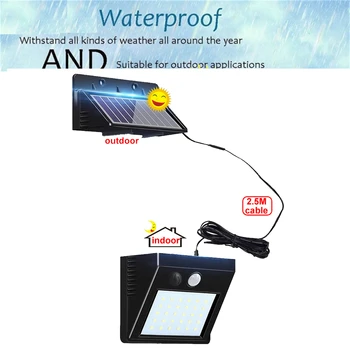 

1/4pcs LED Solar Power Wireless PIR Motion Sensor Wall Light 30 LEDs Waterproof Outdoor Home Garden Street Yard Security lamp in