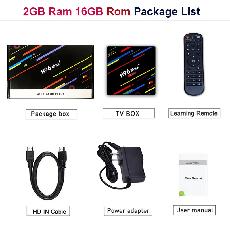 H96 MAX Plus Smart tv Box Android 9,0 4 Гб ОЗУ 32 ГБ/64 Гб ПЗУ Rockchip RK3328 4 к H.265 USB3.0 2,4 ГГц WiFi с IP tv подпиской - Цвет: 2G 16G