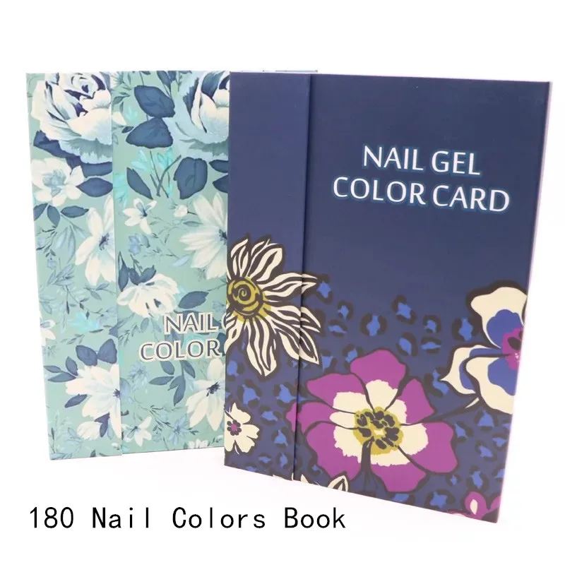 

180 Colors Nail Art Gel Polish Color Card Nail Palette False Nail Color Book Display Varnish Practice Board Manicure Tool 15#