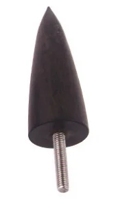 Pointed stick DIY загара из черного дерева электрическая шлифовальная насадка для полировки бар круглый край обрезки бар из воловьей кожи материал шлифовальный инструмент - Цвет: Pointed stick