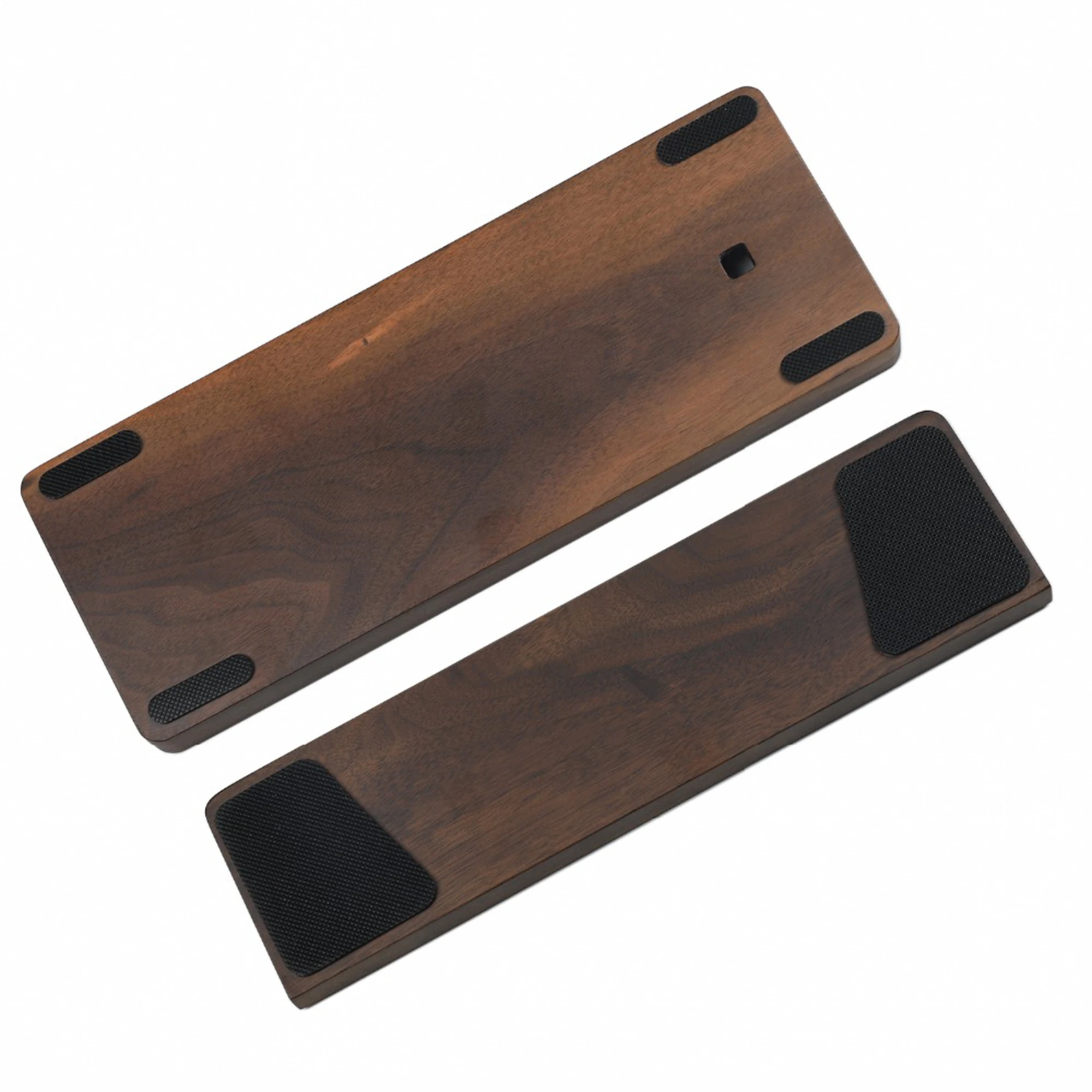 Rosewood Rosewood Caixa de Madeira e Pcb Wrist Rest Plate Kit 60 Qmk Via Kit mx Teclado Mecânico Poker Faceu 60 Gh60 Gk61 Gk61x - Imagem 6