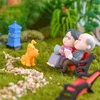 Minifiguras de pareja, ornamento de pareja para estatuillas de hadas de jardín, decoración en miniatura para el hogar ► Foto 2/6