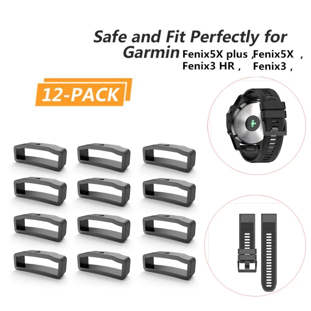 CARPRIE 12xRubber крепление кольца петли безопасностью Замена для Garmin Fenix5X 5X плюс для Fenix 3 Смарт-часы аксессуары