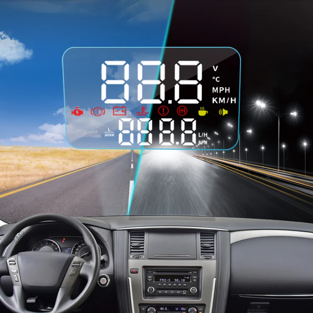 Для Nissan Patrol Y62 2010 2019 HUD автомобиль Дисплей лобовое стекло Скорость проектор