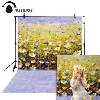 

Allenjoy watercolour background flowers girl spring Valentine's Day portrait character romantic photo studio backdrop photocall