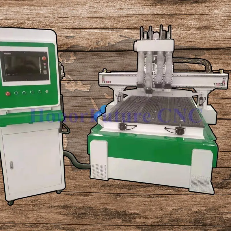 Wood cabinet font b closet b font making cnc router machine pneumatic system 4 spindles cnc