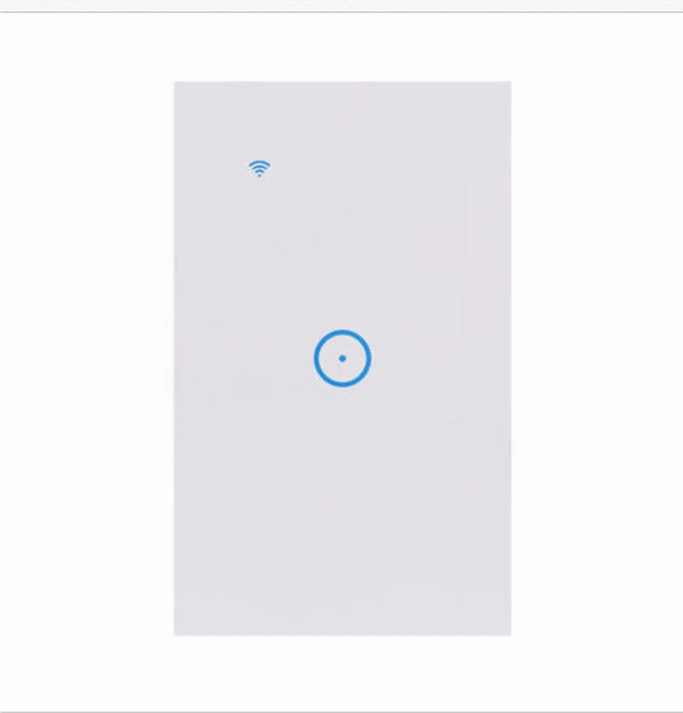 Умная Wi-Fi выключатель света в Wall-Совместимость с Amazon Alexa и Google Home 1/2/3 сенсорный Умный светодиодный - Комплект: US Plug 1 Gang
