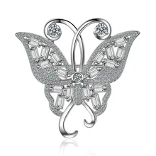 Модная Высококачественная бабочка, набор, бриллиантовая брошь, темперамент, Джокер, бант, брошь, спички, украшают изделие