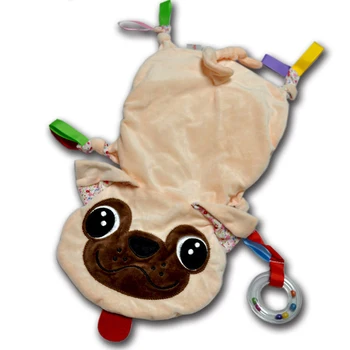 

2019 Cartoon Baby Animal Stuffed Plush Toys Pacify Dolls Newborn Hand Puppet Early Puzzle Children Toys 4 Styles