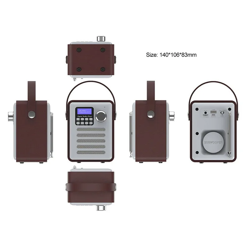 Деревянный цифровой Bluetooth DAB/DAB+ fm-радио MP3-плеер беспроводной стерео динамик радио NC99