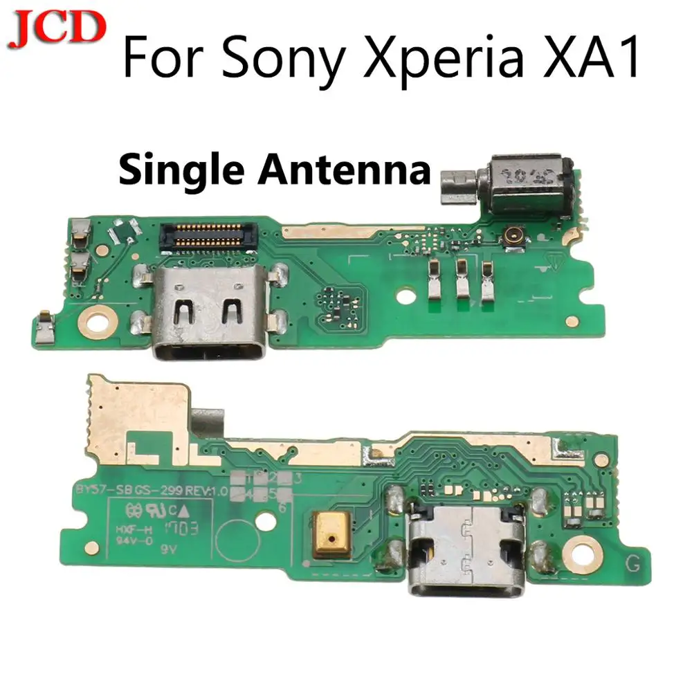 JCD usb зарядный порт зарядное устройство Соединительная плата гибкий кабель с вибратором для sony Xperia XA1 G3121 G3112 G3125 G3116 G3123