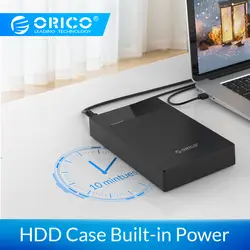 ORICO 3,5 дюймов корпус жесткого диска Bulit-in power 12 В Портативный SATA к USB 3,0 HDD Чехол Поддержка 16 ТБ HDD UASP для ПК ТВ PS4