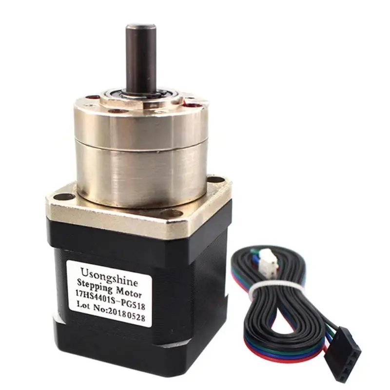 

4-lead Nema17 Stepper Motor 42 motor Extruder Gear Stepper Motor Ratio 5.18:1 Planetary Gearbox Nema 17 17HS4401