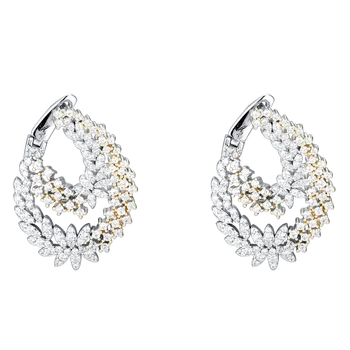 

Fahmi 2020 New Popular 100% 925 Sterling Silver Gold Earrings5-4 High Quality Original Jewellery For Women Party Wedding Gift