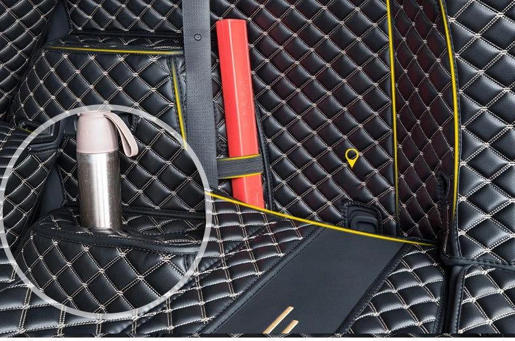 Leather For Mitsubishi Outlander 4WD 2WD 2013 2014 2015 2016 2017 2018 2019 2020 2021 Trunk mat mats Rug Carpet Accessories Leather For Mitsubishi Outlander 4WD 2WD 2013 2014 2015 2016 2017 2018 2019 2020 2021 Trunk mat mats Rug Carpet Accessories