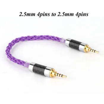 

Hi-end OCC silver plated AUX cable 2.5mm male to male cable hifi audio AUX extesion cord