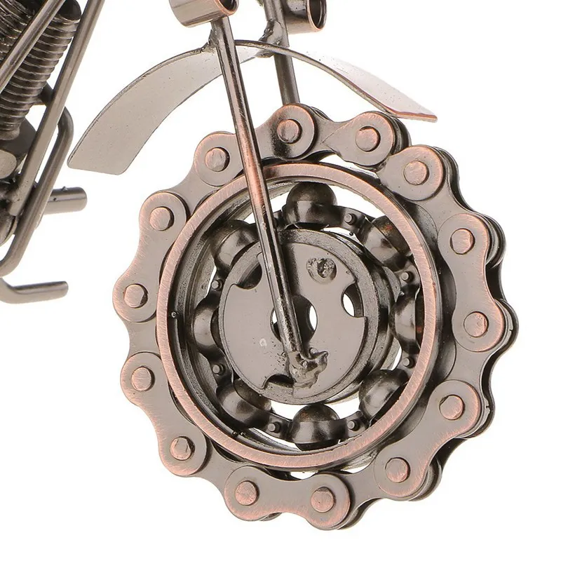 Vintage Metal Craft Motorbike Motorcycle Model Home Decor Ornament Gift