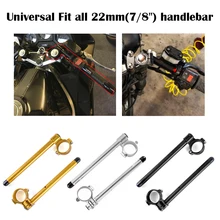 Универсальный 7/" гоночный регулируемый 50 мм зажим Ons вилка Руль Ручка Бар Кафе Гонщик аксессуары для мотоциклов