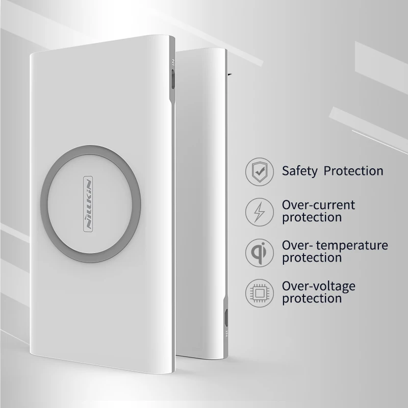 Power Bank 10000 мАч Nillkin 2 в 1 Qi Беспроводное зарядное устройство универсальное портативное зарядное устройство для iPhone X/8 для samsung S9 S8 для Mi 9